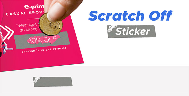 Scratch Stickers Rectangle Gold, Scratch Card Sticker Silver