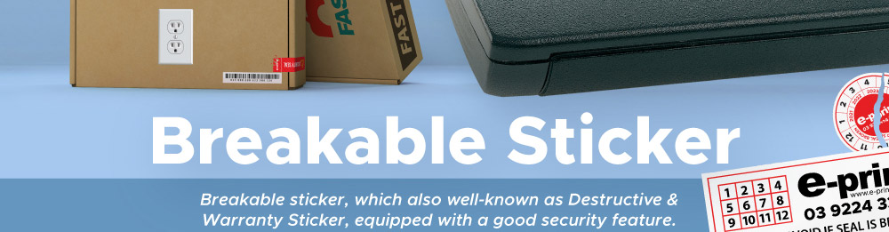 breakable sticker