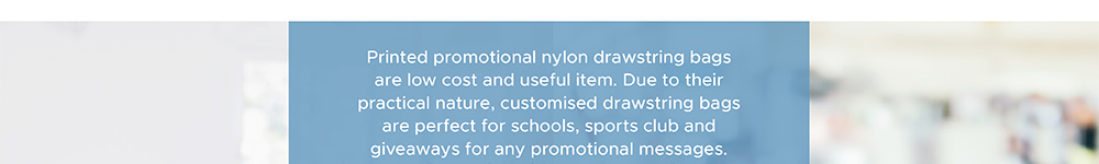 nylon drawstring bag