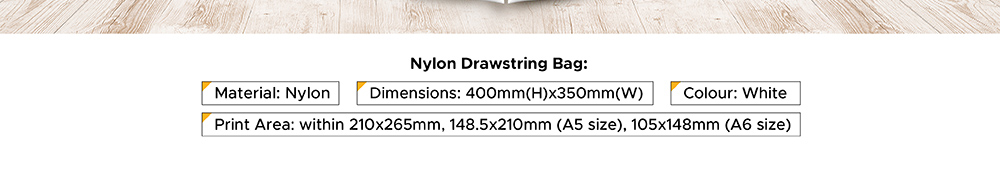 nylon drawstring bag