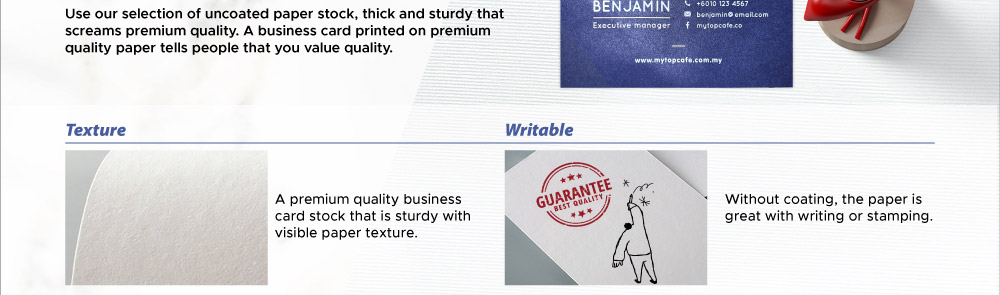 premium business card