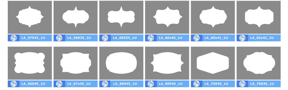 vintage shape sticker