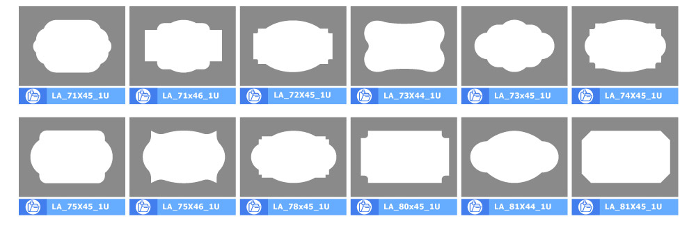 vintage shape sticker