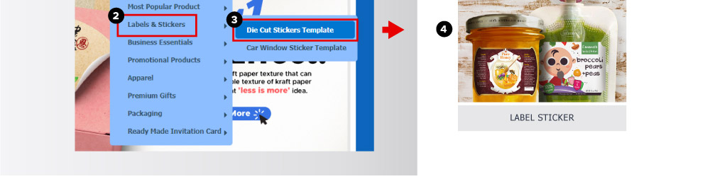 vintage shape sticker