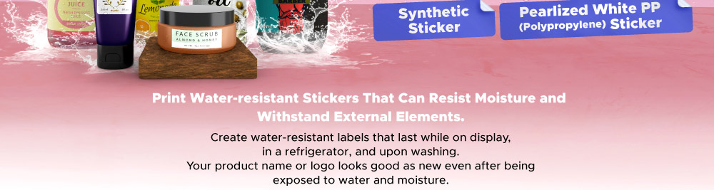 water resistant stickers