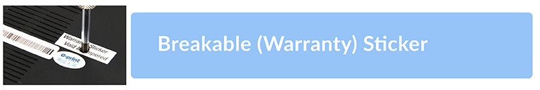 Breakable ( Warranty) Sticker
