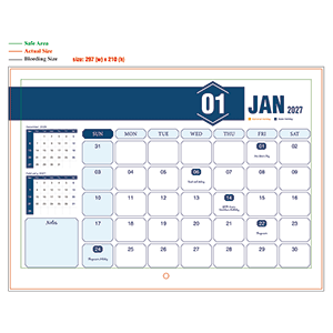 2027 wall calendar - 297mm x 210mm - 02