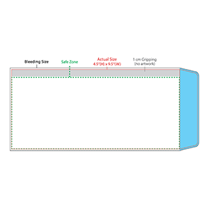 P 4.5(H) x 9.5(W) - NO WINDOW