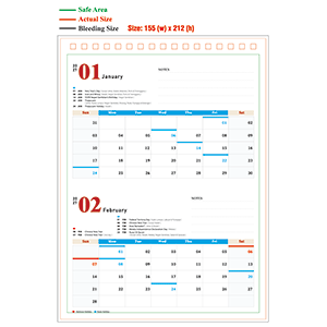 2027 Calendar - Type A - B