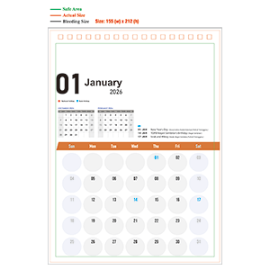 2026年日历 - Type A - 02