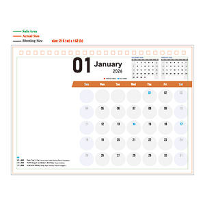 2026 Calendar - 01 - Landscape