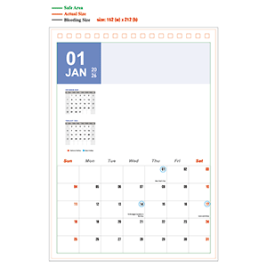 2026 Calendar - 02 - Portrait