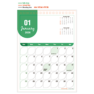 2026 Calendar - 04 - Portrait