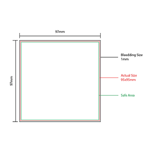 95 x 95mm