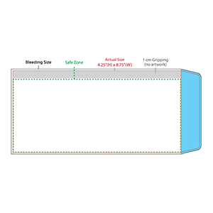 P 4.25(H) x 8.75(W) - NO WINDOW