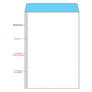 P 9(H) x 12.75(W) - NO WINDOW