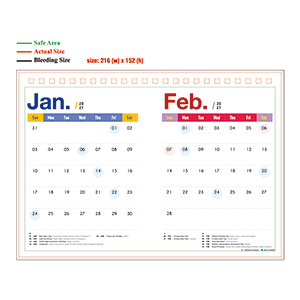 2027 Calendar - Type B - A
